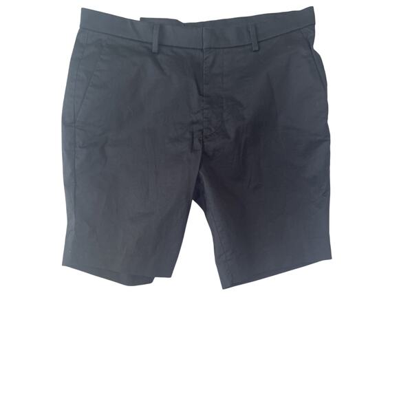 Uniqlo NWT Black Flat Front Chino M (30-33”) Stretch Slim Fit Men’s Shorts - Picture 1 of 4